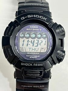 カシオ CASIO G-SHOCK 黒色 マッドマン タフソーラー デジタル腕時計 GW-9000