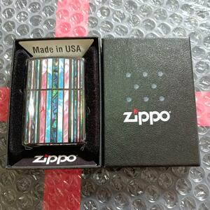 Zippo ジッポー SHELL STRIPE シェル ストライプ ブラック