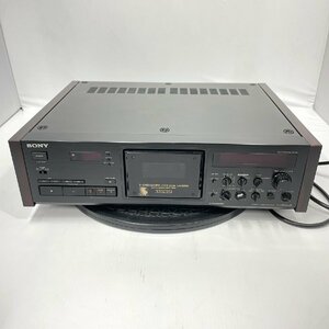 ジャンク品 SONY ソニー テープコーダー TAPECODER TC-K333ESG 日本製 通電あり カセットデッキ 木製 1989年【道楽札幌】