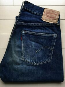 【極上】真紺 501XX 表記33×31 デッド3.4WASH 60年代 イエローステッチ リーバイス オリジナル LEVIS ビッグE 506XX 507XX 501 505 66前期