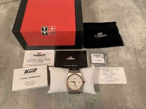 【美品】TISSOT PRX オートマティック パワーマティック 80 T137.407.21.031.00 ティソ 1853 自動巻き 腕時計 箱付き 説明書付【送料無料