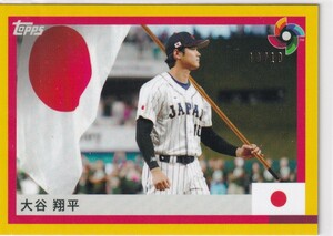2023 TOPPS 大谷翔平 World Baseball Classic WBC TEAM SAMURAI TRADING CARD SET YELLOW パラレル #10/10 10枚限定 良番