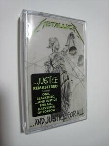 【カセットテープ】 METALLICA / ★未開封★ ...AND JUSTICE FOR ALL US版 メタリカ メタル・ジャスティス ONE 収録