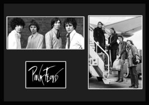 10種類!Pink Floyd/ピンク・フロイド/ROCK/ロックバンドグループ/証明書付きフレーム/BW/モノクロ/ディスプレイ(4-3W)