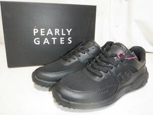 未使用★PEARLY GATES パーリーゲイツ ゴルフシューズ 25.5cm BK⑳