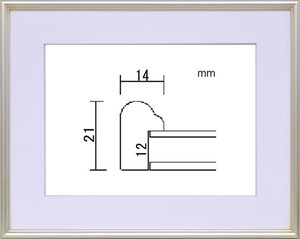 水彩用額縁 木製フレーム アクリル仕様 PF102A サイズF10号