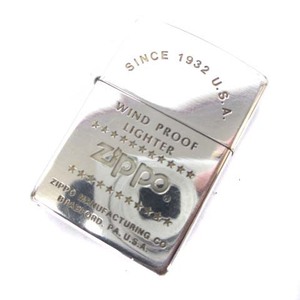 ジッポー ZIPPO WIND PROOF LIGHTER SINCE1932 U.S.A オイルライター 2008年製 シルバーカラー 銀色 喫煙具 火花確認済み ■SG