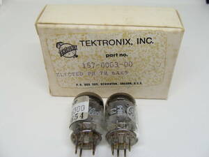 真空管 6AK5 2本セット GE General Electron TEKTRONIX,INC.箱入り 3ヶ月保証 #015-009