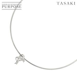 タサキ TASAKI ダイヤ 0.13ct ネックレス 41cm K18 WG ホワイトゴールド 750 田崎真珠 Diamond Necklace 90225854