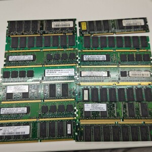 【ジャンク品】まとめて　256MB 512MB SD 128 PC133 CL3　VIT hunix nanya samsung PC2700U-25331-A1 Apacer 等　ま