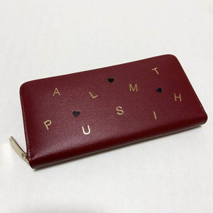 新品即決◆ポールスミス 牛革レザー 長財布 ラウンドジップ◆本物/Paul Smith/本革ウォレット/PSレターズ024レッド20