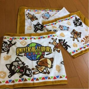 モンハン×USJ★限定★タオル★未使用品★アイルー★メラルー