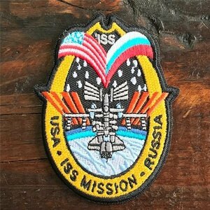 NASA公認(アメリカ航空宇宙局) ワッペン ISS 国際宇宙ステーション　アメリカ雑貨　アメ雑　アメリカン雑貨