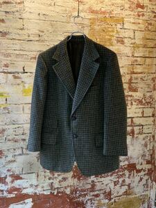 70s Harris Tweed TAILORED JACKET ヴィンテージ ビンテージ ハリスツイード テーラードジャケット アメトラ トラッド TRAD 60s