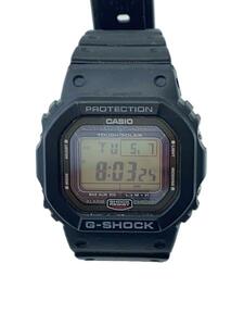 CASIO◆GW-5000/ソーラー腕時計/デジタル/ラバー/ブラック
