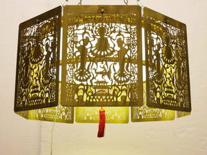 展示品特別価格■八角透かし照明灯■　直径約７０cm　寺院仏具　仏具照明　灯籠