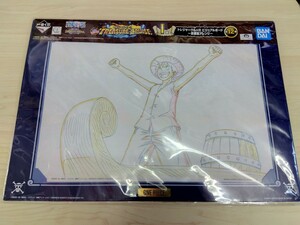 ONEPIECE　ワンピース　TREASURECRUISE　I賞トレジャークルーズビジュアルボード　原画風アレンジ　一番くじ　ルフィ　未使用品