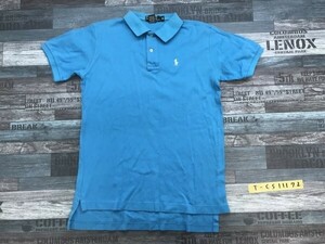 Polo by Ralph Lauren ラルフローレン メンズ USA製 天竺 半袖ポロシャツ 18 スカイブルー