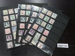 0501Y23 日本切手　文化人シリーズ　18種×４セット　まとめ　※裏面、糊あり・なし・ヒンジ跡など混在　※状態は様々です　