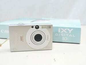 02★【ジャンク品】Canon キャノン IXY DIGITAL 10 シルバー コンパクト イクシ デジタルカメラ デジカメ★505N7　/1ｂ*