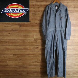 G1T/S3.20-4　アメリカ古着　Dickies　ディッキーズ　ヘリンボーン　つなぎ　Mサイズ　メンズ　オーバーオール　作業服　ジャンプスーツ