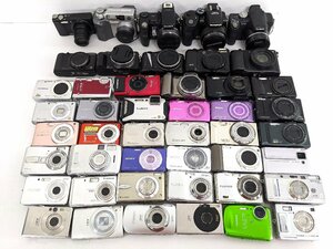 コンパクトデジタルカメラ コンデジ ジャンクカメラ Canon Nikon FUJIFILM SONY CASIO 他 46台 まとめ ※ジャンク《A9946