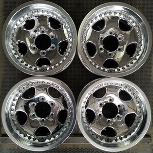 管理番号：W6-152【4本価額】【16×8J 6x139.7 ET±0 ハブ112】WORK Deerfield・プラド等・店頭直接引取可能・下取可能