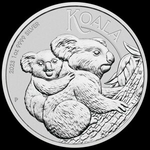 [保証書・カプセル付き] 2023年 (新品) オーストラリア「コアラ」純銀 1オンス 銀貨