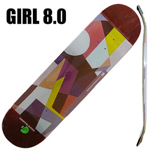 ガール スケートボード デッキ GIRL GASS EMERGENCE 8.0 DECK スケボーSK8 GB4439[返品、交換及びキャンセル不可]
