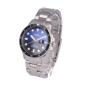 【新品】FOSSIL 腕時計 メンズ FS5668 クォーツ シルバー ブルー