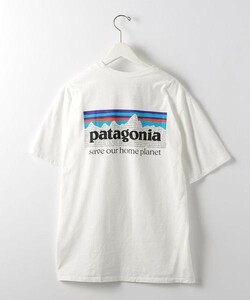 新品 白 XS パタゴニア patagonia メンズ P-6 ミッション Tシャツ オーガニック ロゴ Tee シャツ 半袖 登山 アローズ アウトドア 36 女性も