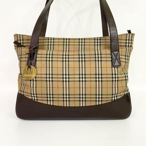 《大特価！》 Burberry バーバリー トートバッグ ノバチェック チャーム 3215995