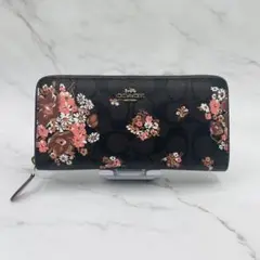 COACH　シグネチャー メドレーブーケ フローラル プリント　長財布