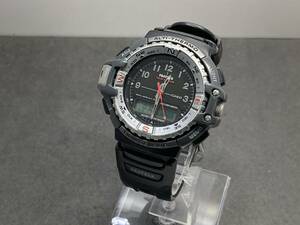 １円～稼働品 CASIO PRO TREK/カシオ プロトレック ツインセンサー PRT-70 メンズ腕時計 QZ 【KB-050810】