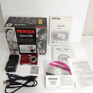 PENTAX Optio S6 WINERED　美品　デジタルカメラペンタックス