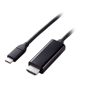 まとめ得 エレコム USB Type-C(TM)用HDMI映像変換ケーブル(やわらかタイプ) MPA-CHDMIY30BK x [2個] /l