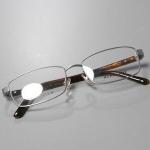 MF7180◎未使用 バーバリー BURBERRY チタンフレーム スクエアフレーム 眼鏡 めがね メガネ B1287TD 1078 トータスブラウン系 55□17 145