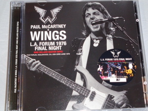 PAUL McCARTNEY　&WINGS/L.A FORUM　FINAL NIGHT（MIKE MILARD）　2CD