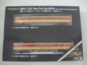 TOMIX 98012 国鉄 キハ26形 ディーゼルカー 初期急行色 ・ 一段窓 セット Nゲージ