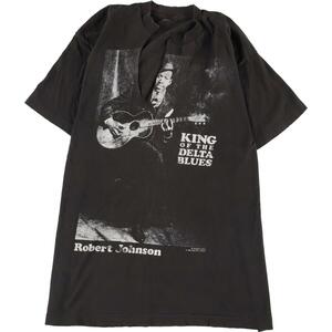 古着 90年代 Robert Johnson ロバートジョンソン バンドTシャツ バンT レディースXL ヴィンテージ /eaa323015