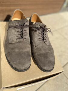 OLD JOE オールドジョー 8 1/2 The Officer STUNNING LEATHER OXFORD SHOES PEWTER KUDU SUEDE oldjoe