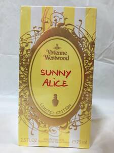 〇N016〇新品未開封　Vivienne Westwood ヴィヴィアンウエストウッド SUNNY ALICE サニーアリス 75ml 香水 オードトワレ EDT フランス製