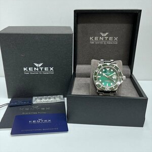 KENTEX ケンテックス MARINEMAN マリンマン シーホース2 S706M-12 188本限定 ダイバーズ メンズ AT腕時計 グリーン文字盤 箱付 稼働品 美品