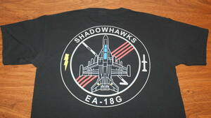 【VAQ-141】Shadowhawks 米海兵隊岩国基地 CVW-5 シャドウホークス TシャツサイズS 米海軍厚木基地 EA-18Gグラウラー Youth L US NAVY USN
