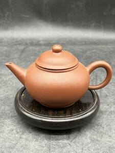 r6051023 中国宜興 紫砂 急須 中国古玩 煎茶道具 中国美術 朱泥 唐物 中国茶器 蓋在銘美娟