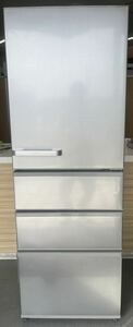 【美品】AQUA アクア 4ドア冷蔵庫 ノンフロン冷凍冷蔵庫 AQR-36M2 動作確認済み ブライトシルバー 355L 直接引取りOK
