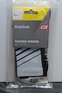 【S】GripGrab Racing Stripes Black × White / グリップグラブ / サイクリングウェア ロードバイク ソックス 靴下 薄手