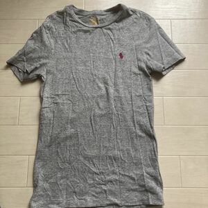 中古 美品ポロ ラルフローレン POLO Ralph Laurenカットソー 半袖 レディースXS グレー クリックポスト又はゆうパケット発送