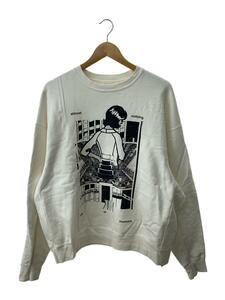 C.E(CAV EMPT)◆WASHED MD NOTHING CREW NECK/スウェット/WHT