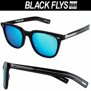 偏光ブルーミラーレンズ ブラックフライ サングラス BlackFlys FLY STACY BLACK-SILVER/BLUE MILLOR (POL)